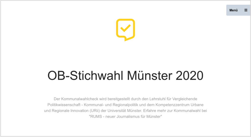 Screenshot vom Stichwahlcheck