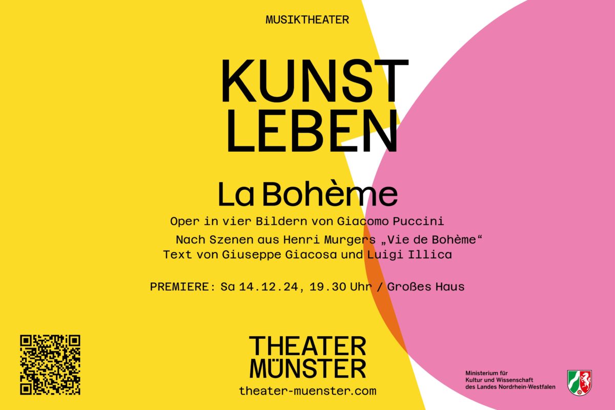Anzeige vom Theaters Münster für "La Bohème"