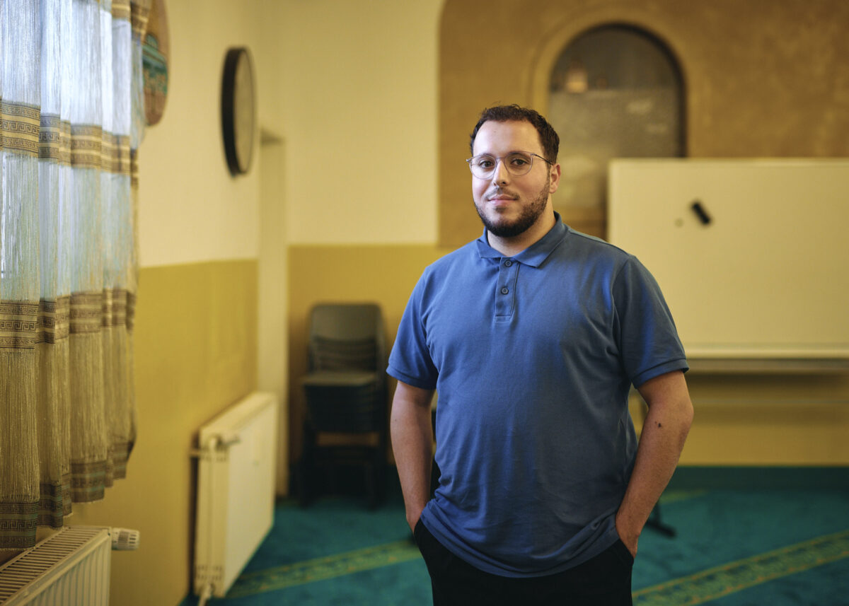Hamza Mussa in der Arrahman-Moschee in Münster