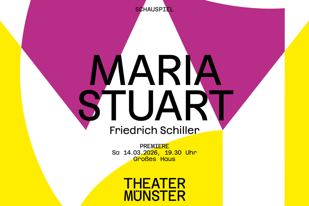 Anzeige vom Theater Münster für das Stück Maria Stuart.
