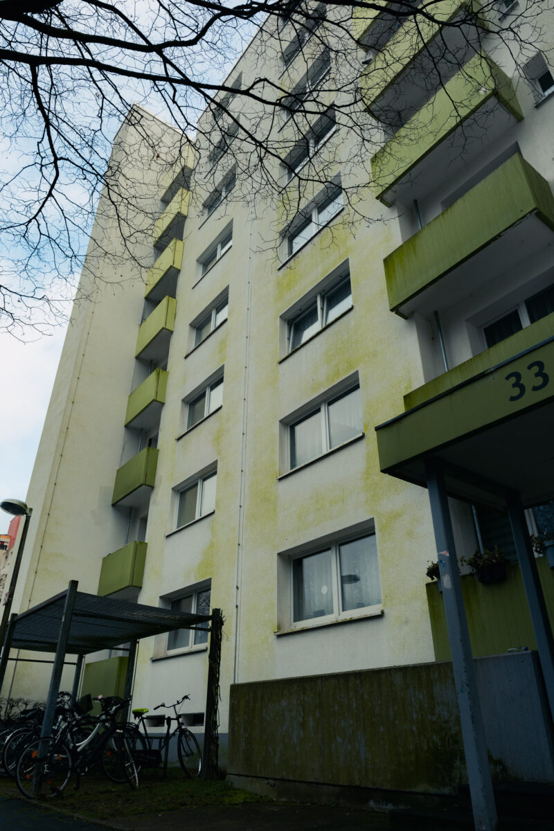 Das Hochhaus an der Sprickmannstraße 33
