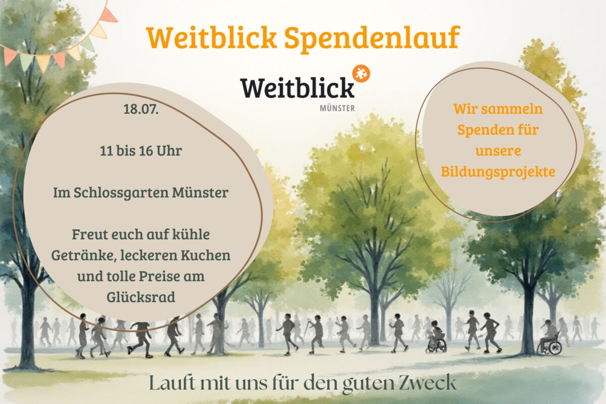 Anzeige von Weitblick Münster für einen Spendenlauf