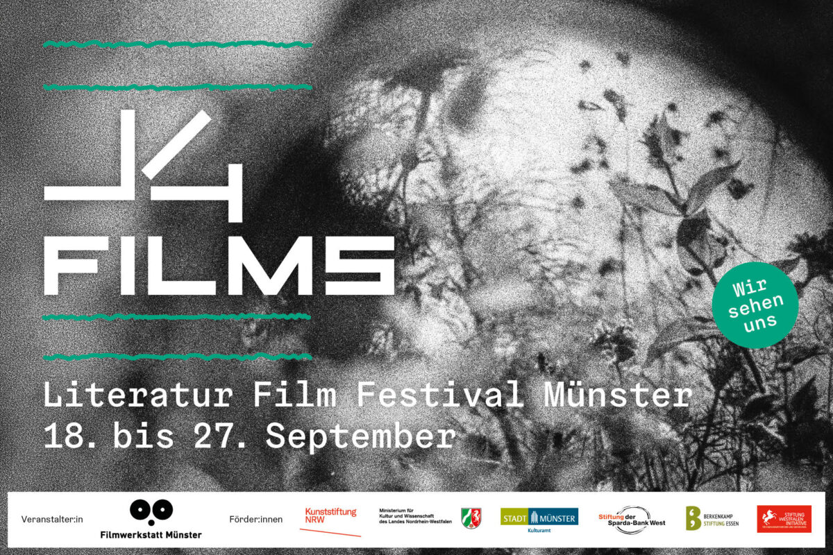 Anzeige für das Literatur Film Festival Münster vom 18. bis 27. September 2026