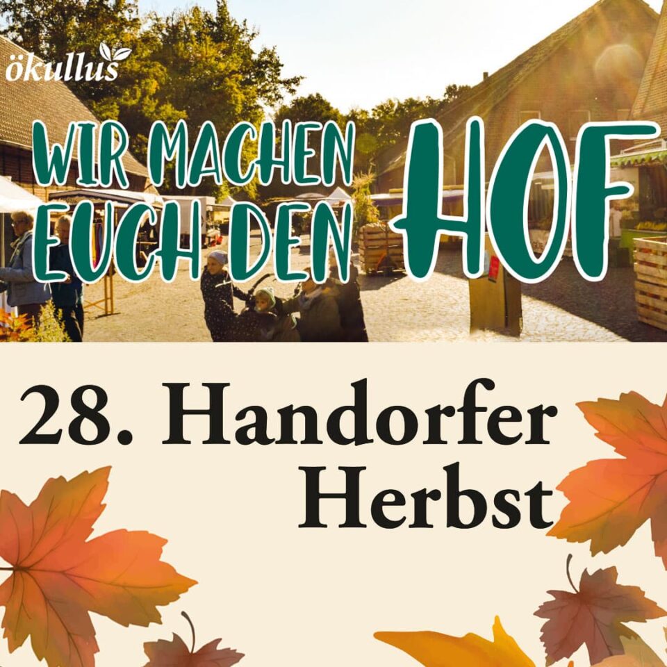Infobox-Grafik zum 28. Handorfer Herbst und dem Ökullus-Fest