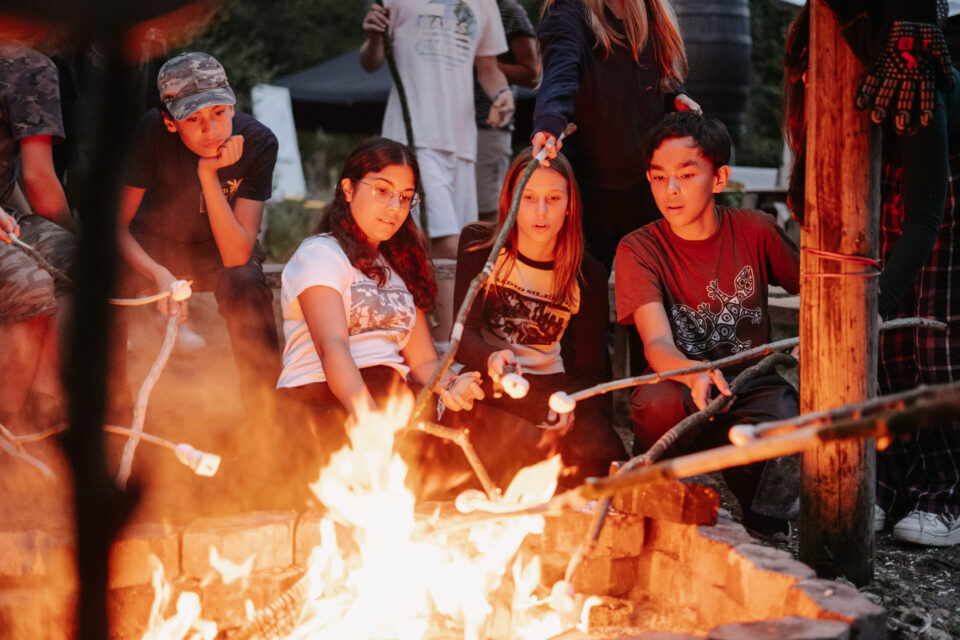 Marshmallows am Lagerfeuer