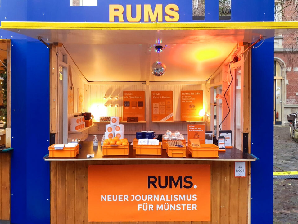 Infobox-Foto: RUMS-Hütte auf dem Weihnachtsmarkt