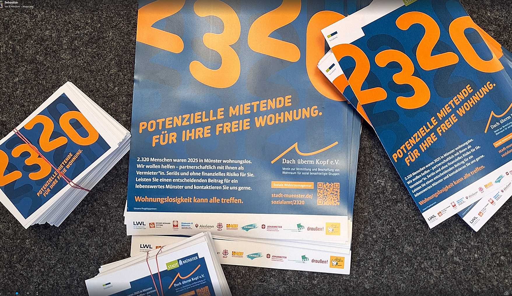 Flyer der Kampagne der Stadt