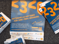 Flyer der Kampagne der Stadt