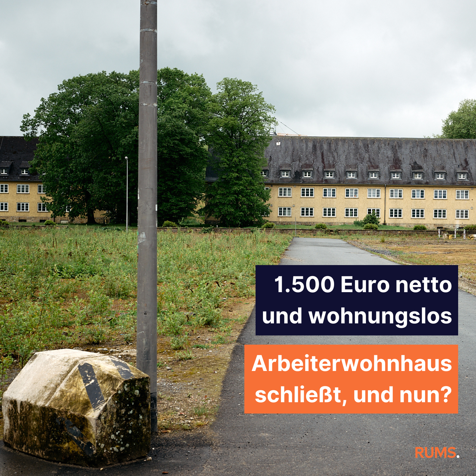 Beitrag vom 04.06.2026 - 1.500 Euro netto und wohnungslos 2026-06-09_Instagram_Grafik_reportage_Arbeiterwohnhaus